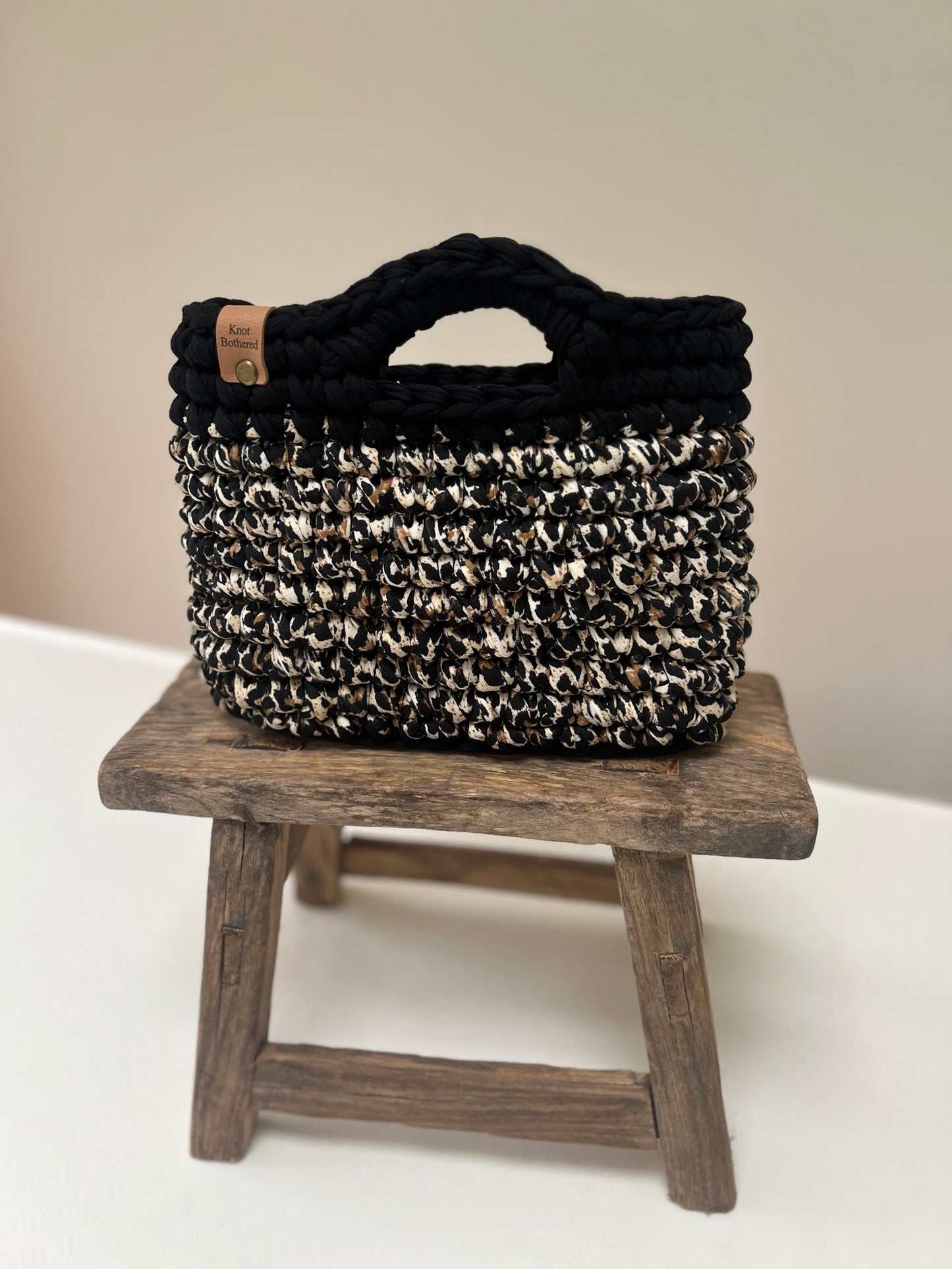 Alexandra - Black and Animal Print